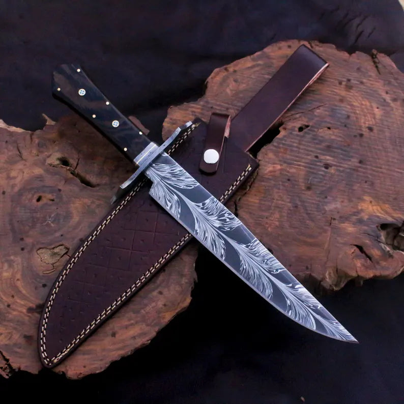 Damascene Hunting Blade DB04