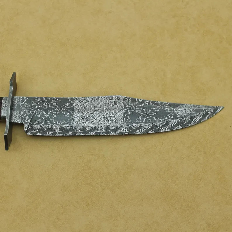 Damascene Bowie Knife