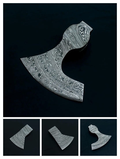 Damascene Axe Head
